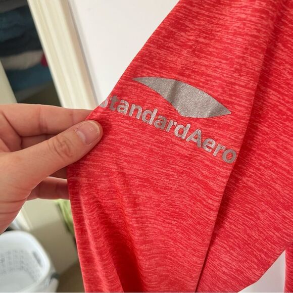 Under Armour Coral Orange Long Sleeve Shirt - Picture 6 of 8